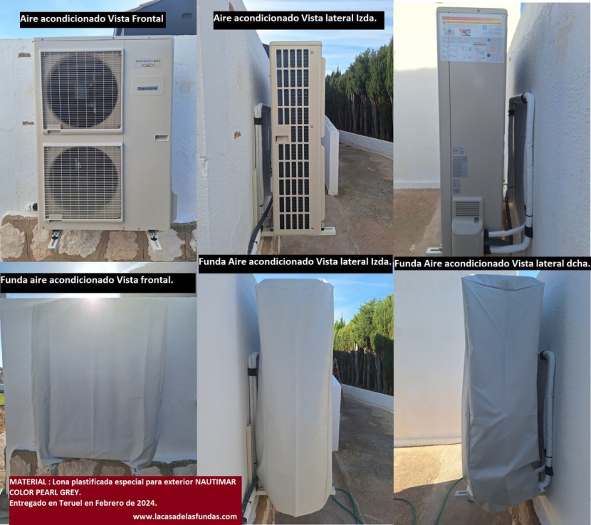 Funda impermeable para exterior de protección para aparato aire acondicionado LA CASA DE LAS FUNDAS